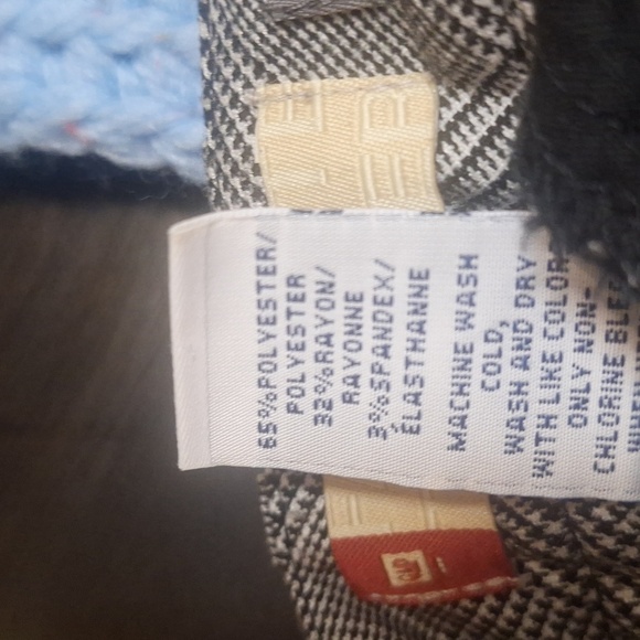 Gap Y2K straight Fit Stretch 8.5" Rise Glen Plaid Straight Leg Pants Size 2 - Picture 8 of 8